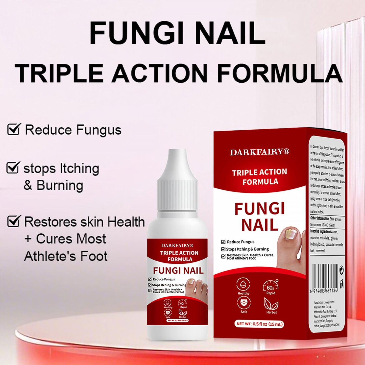 Gentle Toenail Treatment-Strengthens & Beautifies Nails