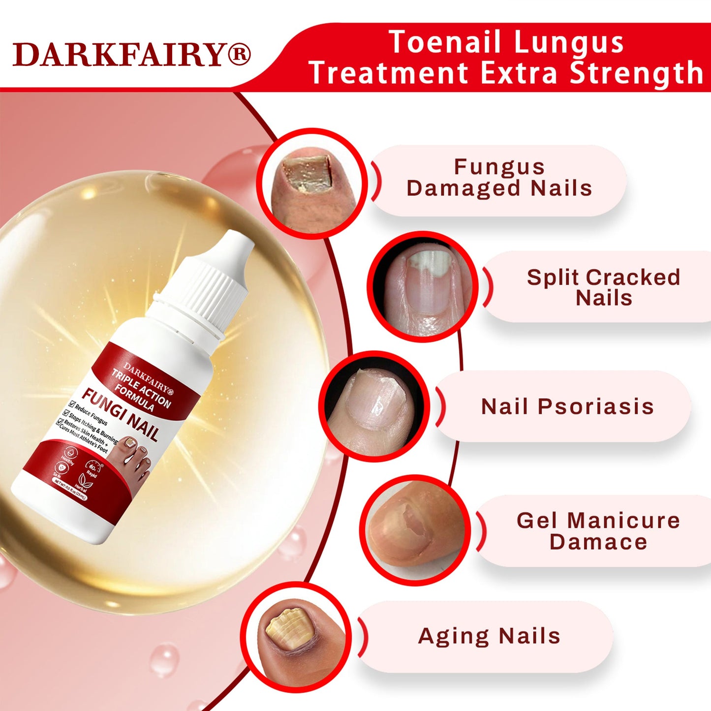 Gentle Toenail Treatment-Strengthens & Beautifies Nails