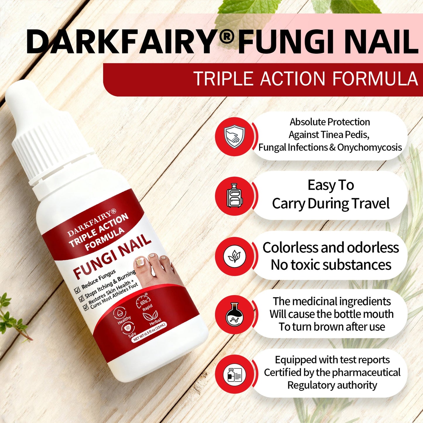 Gentle Toenail Treatment-Strengthens & Beautifies Nails